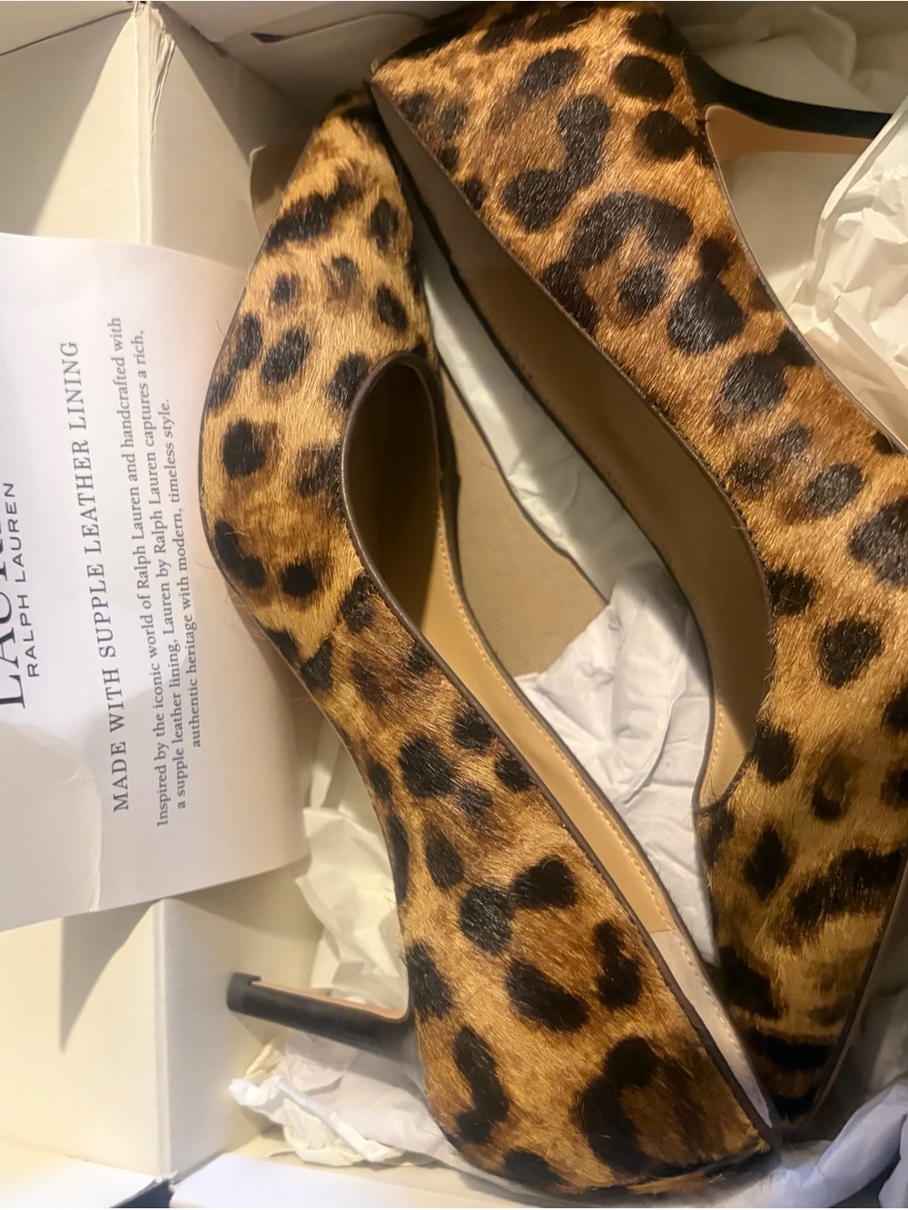 Lauren Ralph Lauren- Leopard Print Women’s Stiletto Pumps
